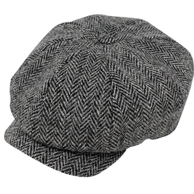 Grey JP Tweed cap