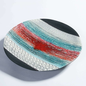 Red Horizon, Porcelain Wall Plate