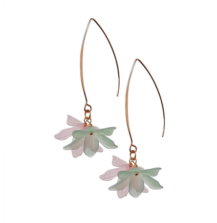 Long Lily Drop Earrings