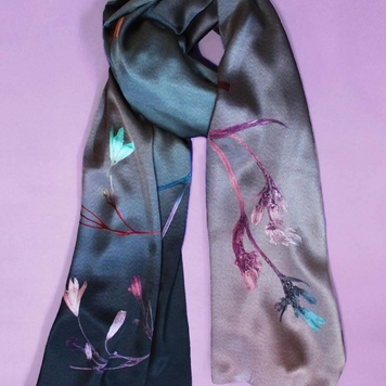 "Kerry Lily" Silk Scarf