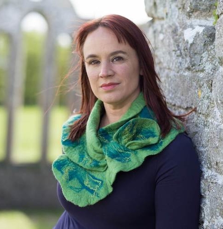 'Valentia' Felted Ruffle Collar Green 'Valentia' Felted Ruffle Collar Green