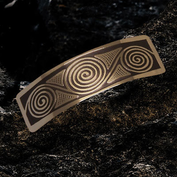 Newgrange Spirals Hairslide / Barrette