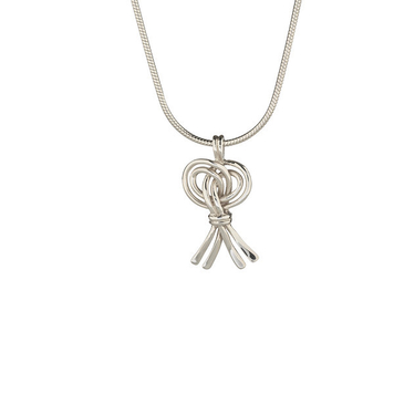 Love Token: Small Harvest Knot Pendant and 18" snake chain