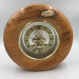 Irish Yew Skeleton Clock