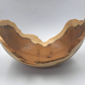 Natural Edge Irish Yew Bowl