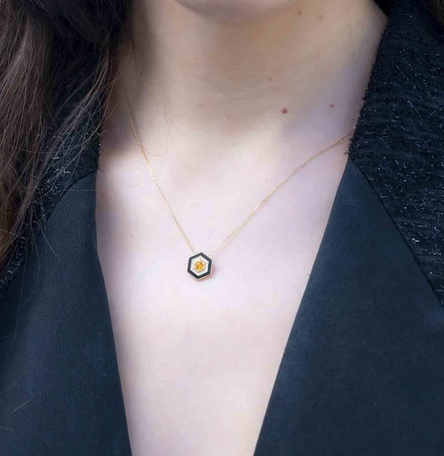 Hexagon Necklace