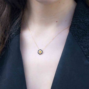 Hexagon Necklace