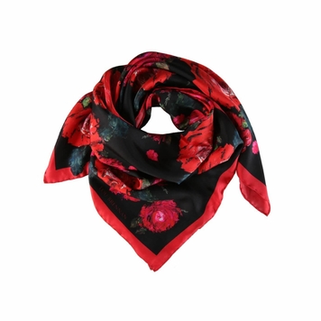 'Mayo Rose' Silk Twill Scarf