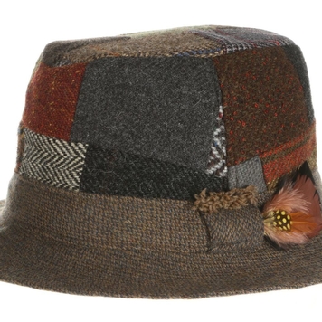 Walking Hat Patchwork Tweed