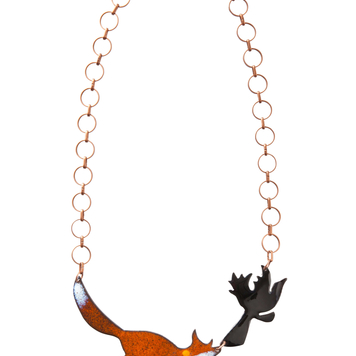 Aesop's Fox and Crow Necklace