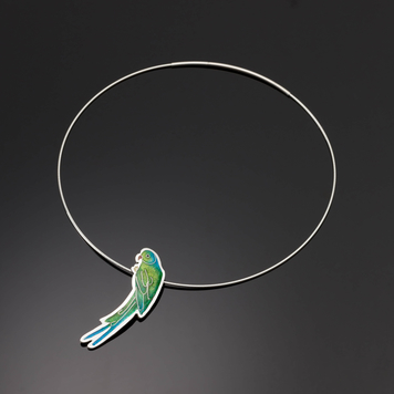 Green Parakeet Pendant