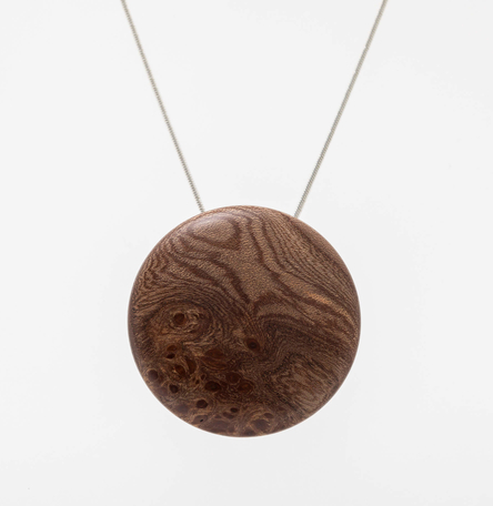 Burr Elm Disc Pendant