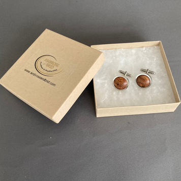 Burr Elm Cuff links