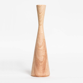 Small Plain Ash Candlestick