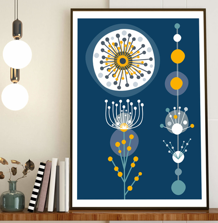 Wattle Golden Mimosa giclee print - A5, A4 or A3