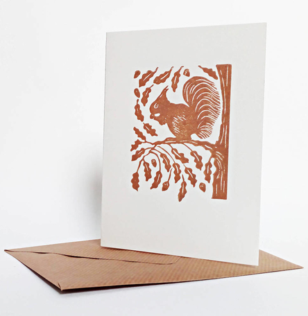 Red Squirrel Greeting Card