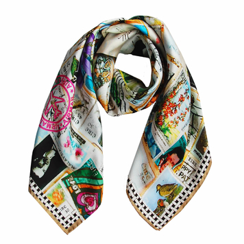 Stamps Classic Silk Scarf