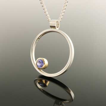 Tanzanite Circle Pendant