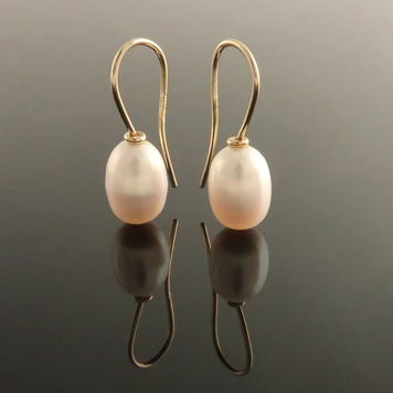 Cream Pearl Drop Earrings
