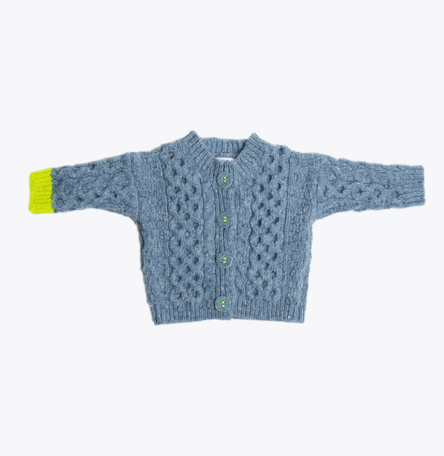 Nü Aran Baby Cardigan – Sky