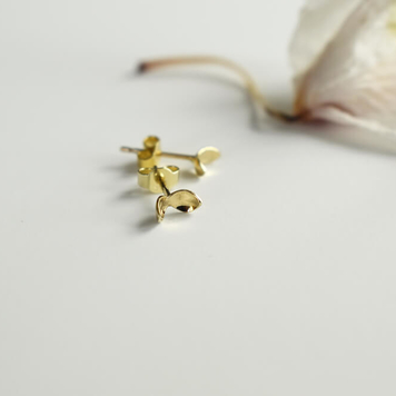 Sprout Stud Earrings "Grow" 9ct Gold