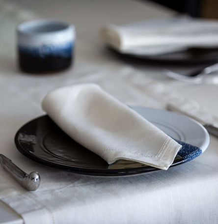 Polar White Linen Napkin 2 pack