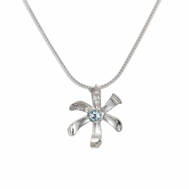 Sterling Silver Medium Daisy Pendant