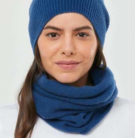 Cashmere Slouch Rib Hat & Snood bundle