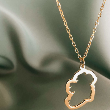 Map of Ireland 9ct Gold Necklace