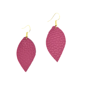 Duilleoigín Leather Leaf Earring