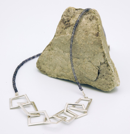 Sterling Silver “Spirit 7” Chain with Iolite