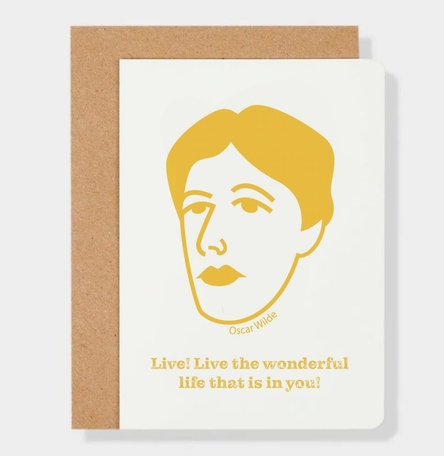 Oscar Wilde Quote Greeting Card