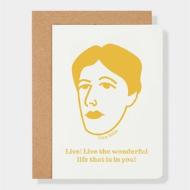 Oscar Wilde Quote Greeting Card