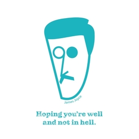 James Joyce Get Well Card