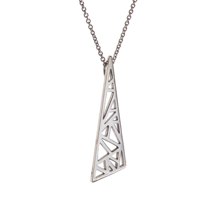 Flare Pendant - Sterling Silver