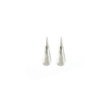 Croí Sliogan Designer Silver Drop Earrings