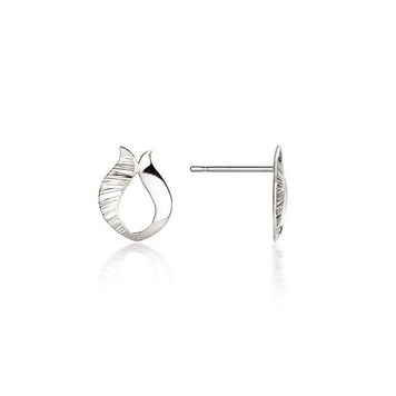 Ebb & Flow silver stud earrings