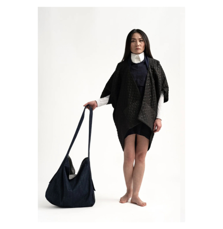 The Costume Room:Raw Organic Denim Cross Body Bag The Costume Room:Raw Organic Denim Cross Body Bag