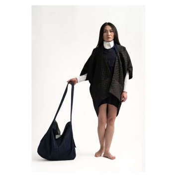 The Costume Room:Raw Organic Denim Cross Body Bag