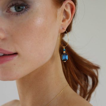 Refraction Cube Earrings Hoops