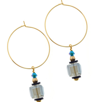 Refraction Cube Earrings Hoops