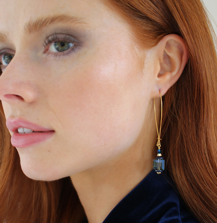 Refraction Cube Earrings – Long