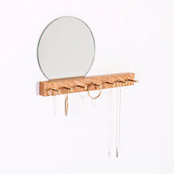 Jewellery Hanger with Mirror