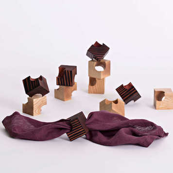 Set of four Napkin Cubes