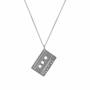 The Mixed Tape Pendant Silver
