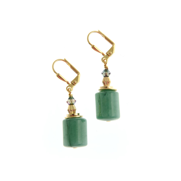 Wilde Emeralde Column Short Earrings