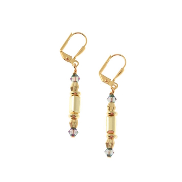 Wilde Emeralde Cuboid Short Earrings