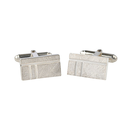 Ogham Oak - Oblong cufflinks