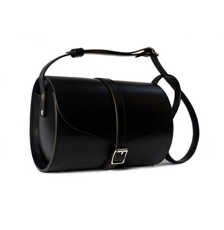 Black Curve Barrel Bag