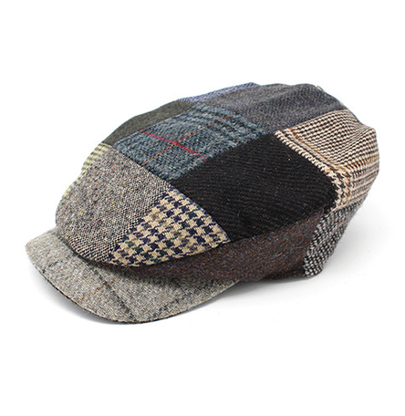 Daithi Cap Patchwork Tweed